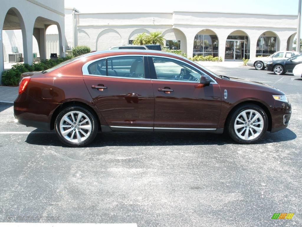 2009 MKS Sedan - Cinnamon Metallic / Light Camel photo #6