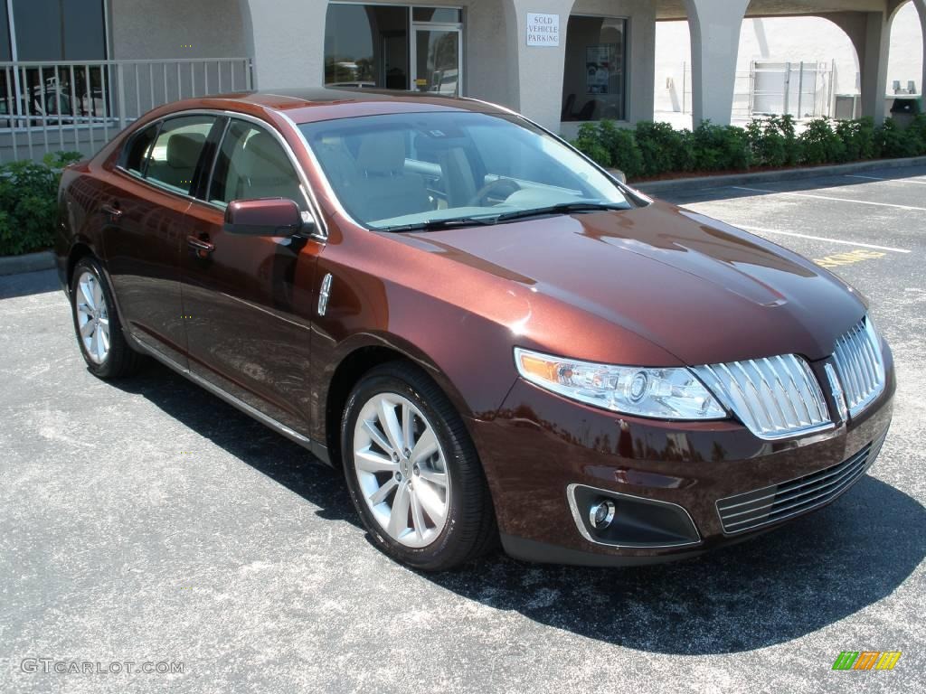 2009 MKS Sedan - Cinnamon Metallic / Light Camel photo #7