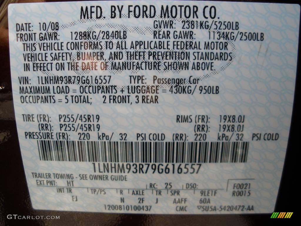 2009 MKS Sedan - Cinnamon Metallic / Light Camel photo #14