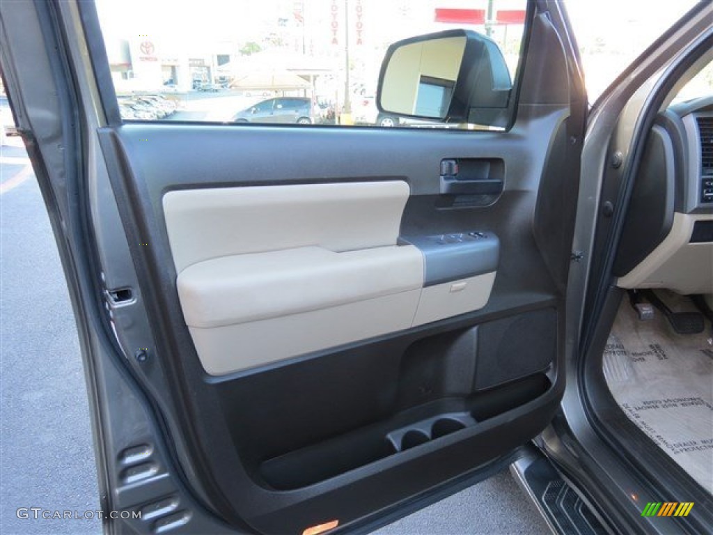 2010 Toyota Sequoia SR5 Sand Beige Door Panel Photo #80063963