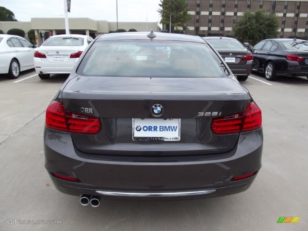 2013 3 Series 328i Sedan - Mojave Brown Metallic / Saddle Brown photo #8