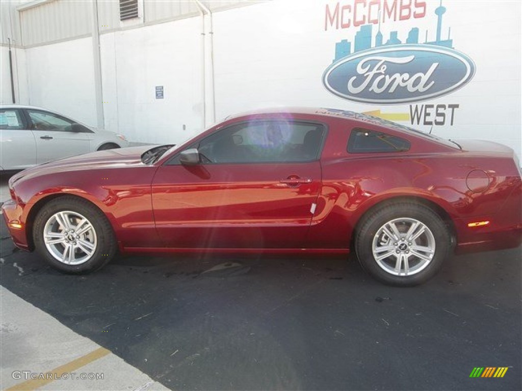 2014 Mustang V6 Coupe - Ruby Red / Charcoal Black photo #4