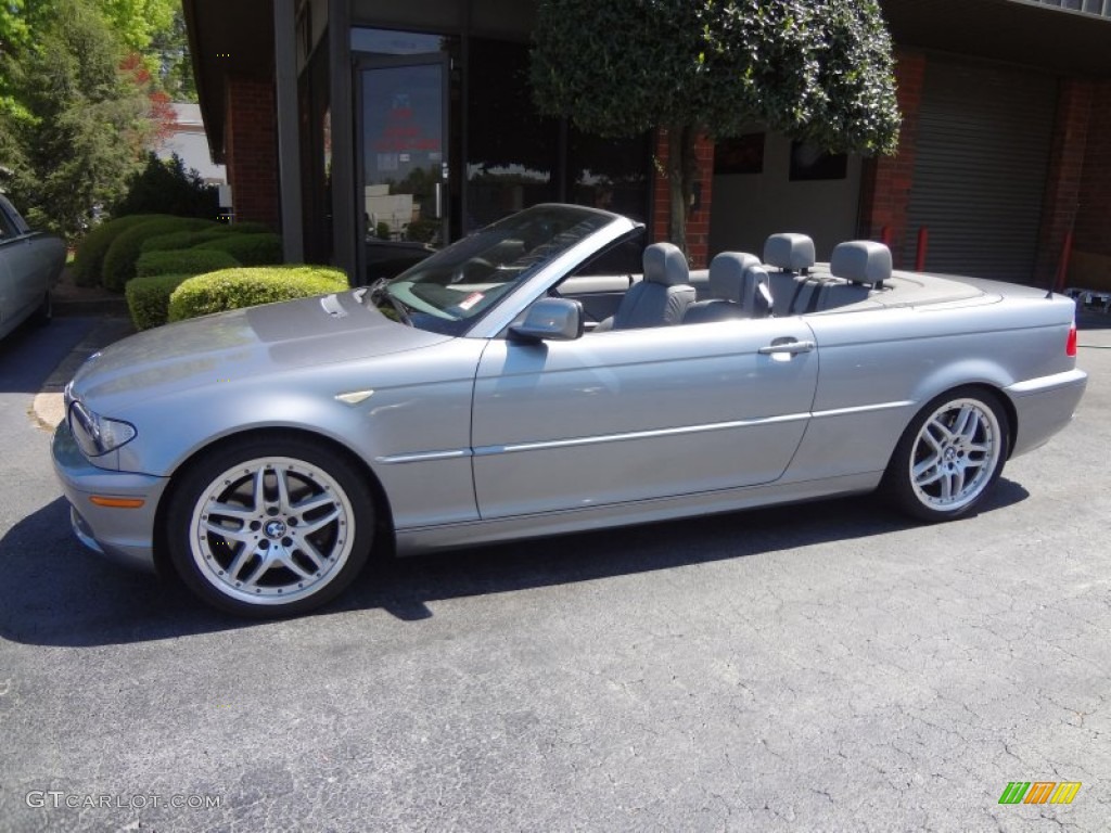 2004 3 Series 330i Convertible - Silver Grey Metallic / Grey photo #4