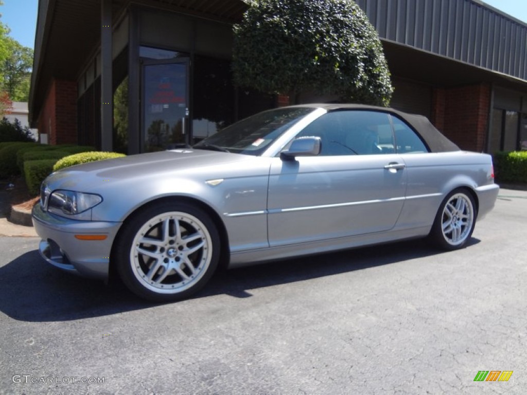 2004 3 Series 330i Convertible - Silver Grey Metallic / Grey photo #5