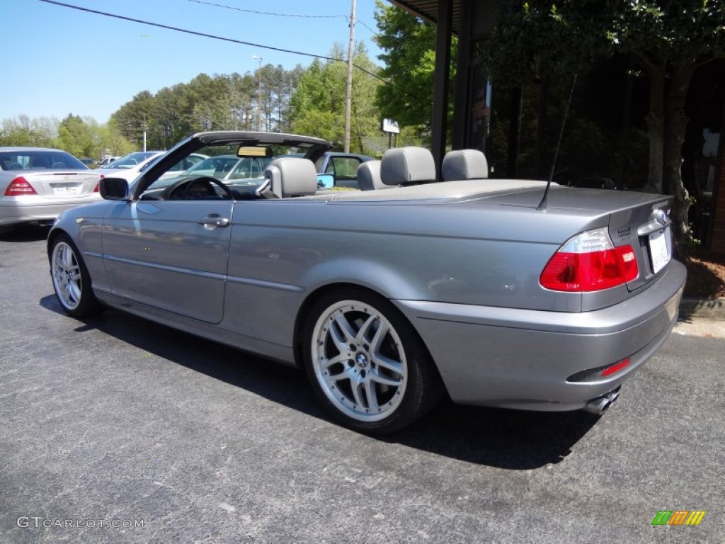 2004 3 Series 330i Convertible - Silver Grey Metallic / Grey photo #13