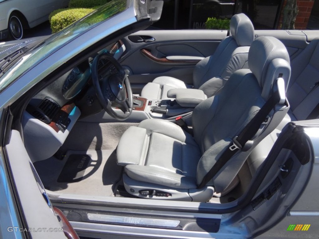 2004 3 Series 330i Convertible - Silver Grey Metallic / Grey photo #21