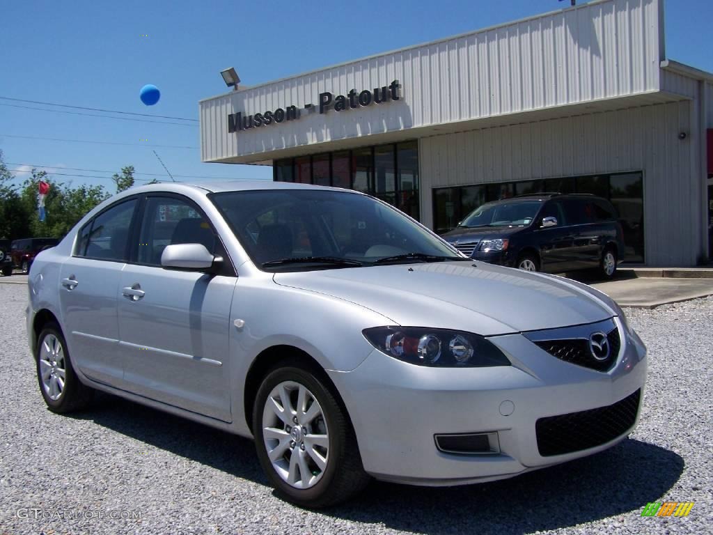 2008 MAZDA3 i Touring Sedan - Sunlight Silver Metallic / Black photo #1