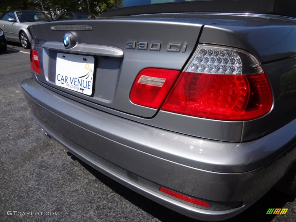 2004 3 Series 330i Convertible - Silver Grey Metallic / Grey photo #23