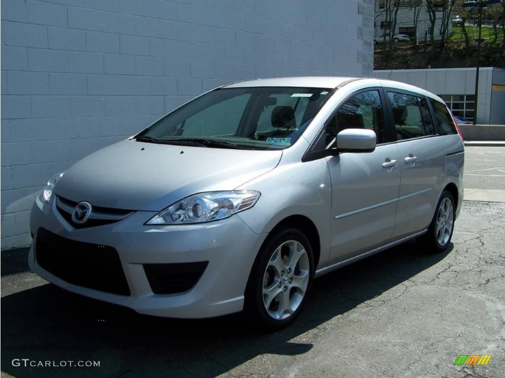 2008 MAZDA5 Sport - Sunlight Silver / Black photo #3