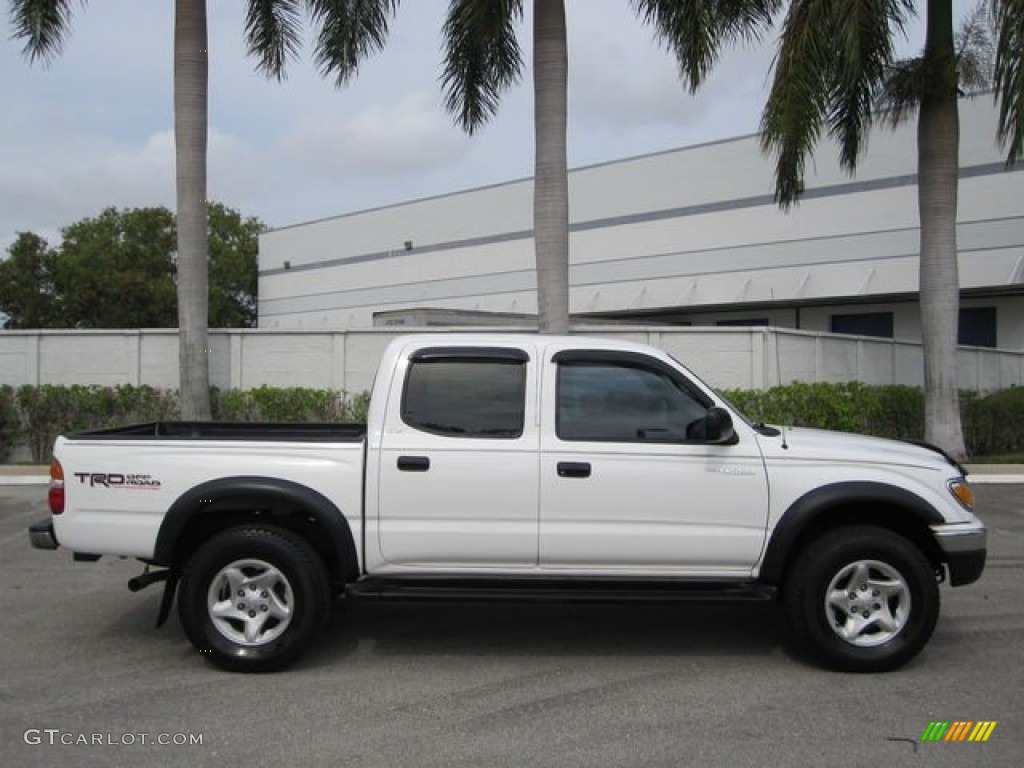 Super White 2003 Toyota Tacoma V6 PreRunner Double Cab Exterior Photo #80066795