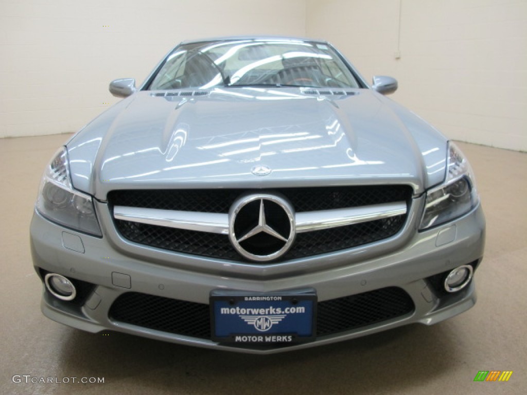 2009 SL 550 Roadster - Palladium Silver Metallic / Black photo #2