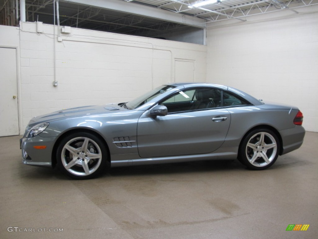 2009 SL 550 Roadster - Palladium Silver Metallic / Black photo #4