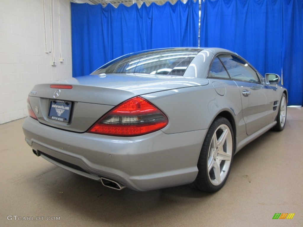 2009 SL 550 Roadster - Palladium Silver Metallic / Black photo #7