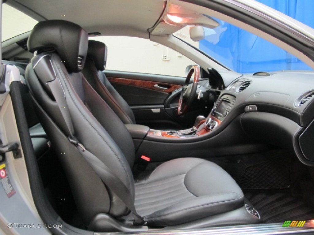 2009 SL 550 Roadster - Palladium Silver Metallic / Black photo #16