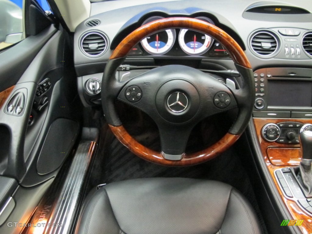 2009 SL 550 Roadster - Palladium Silver Metallic / Black photo #18
