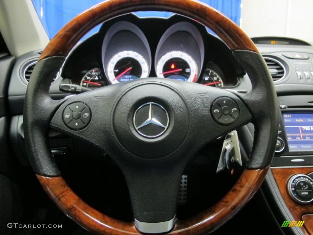 2009 SL 550 Roadster - Palladium Silver Metallic / Black photo #28