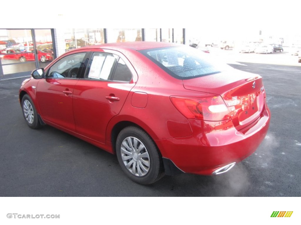 2012 Kizashi S AWD - Crimson Red Metallic / Black photo #35