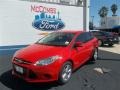 2013 Race Red Ford Focus SE Sedan  photo #2