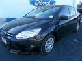 2013 Tuxedo Black Ford Focus S Sedan  photo #2