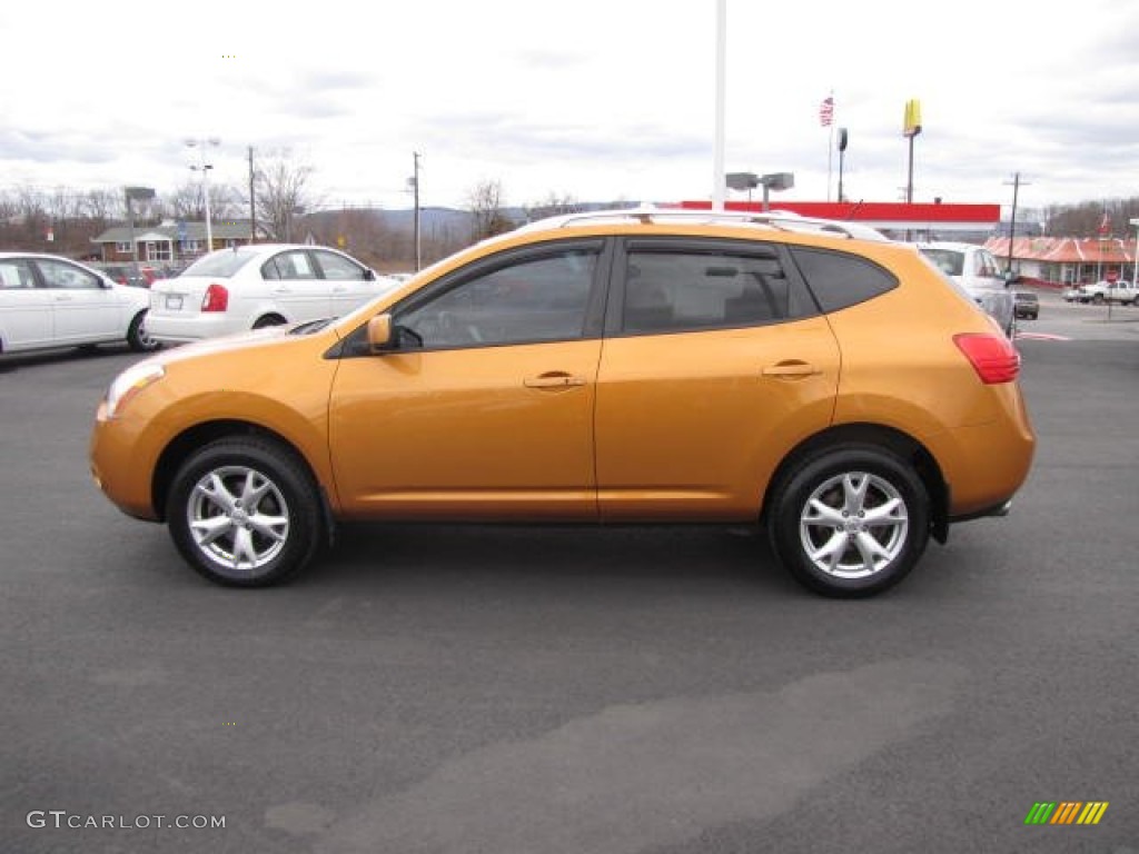 2008 Rogue SL AWD - Orange Alloy Metallic / Black photo #8