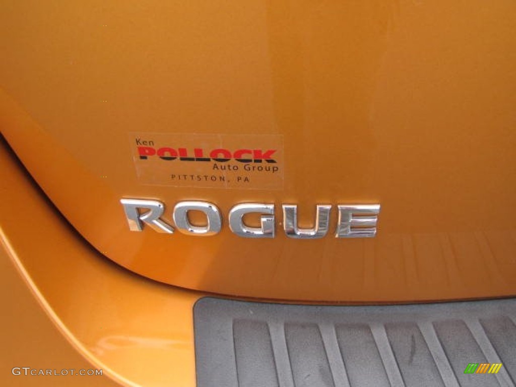 2008 Rogue SL AWD - Orange Alloy Metallic / Black photo #40