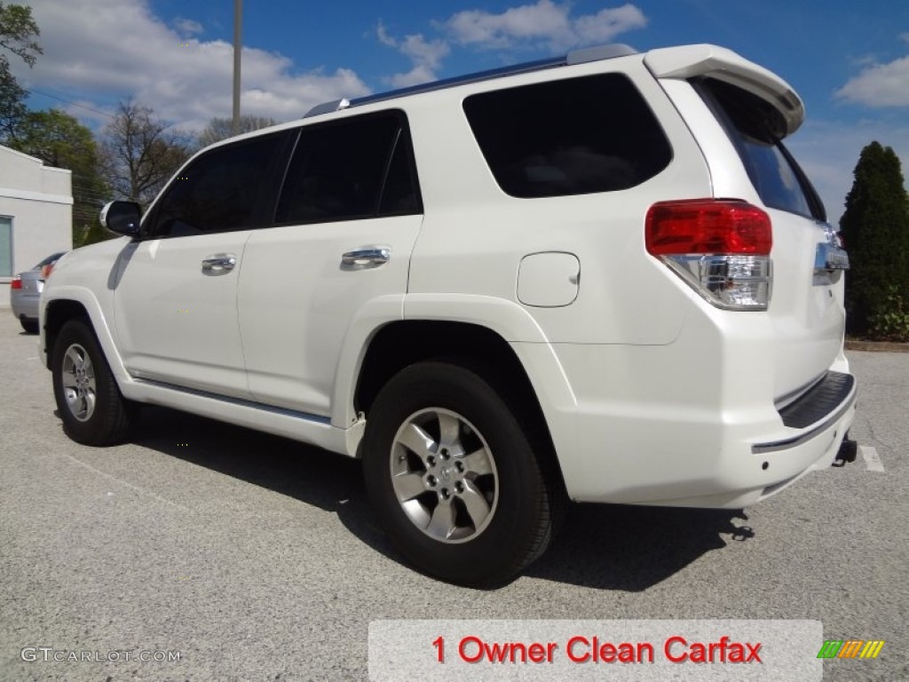 2012 4Runner SR5 4x4 - Blizzard White Pearl / Sand Beige Leather photo #3