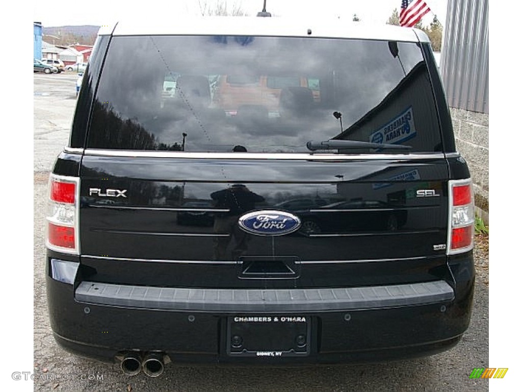 2009 Flex SEL AWD - Black / Medium Light Stone photo #10