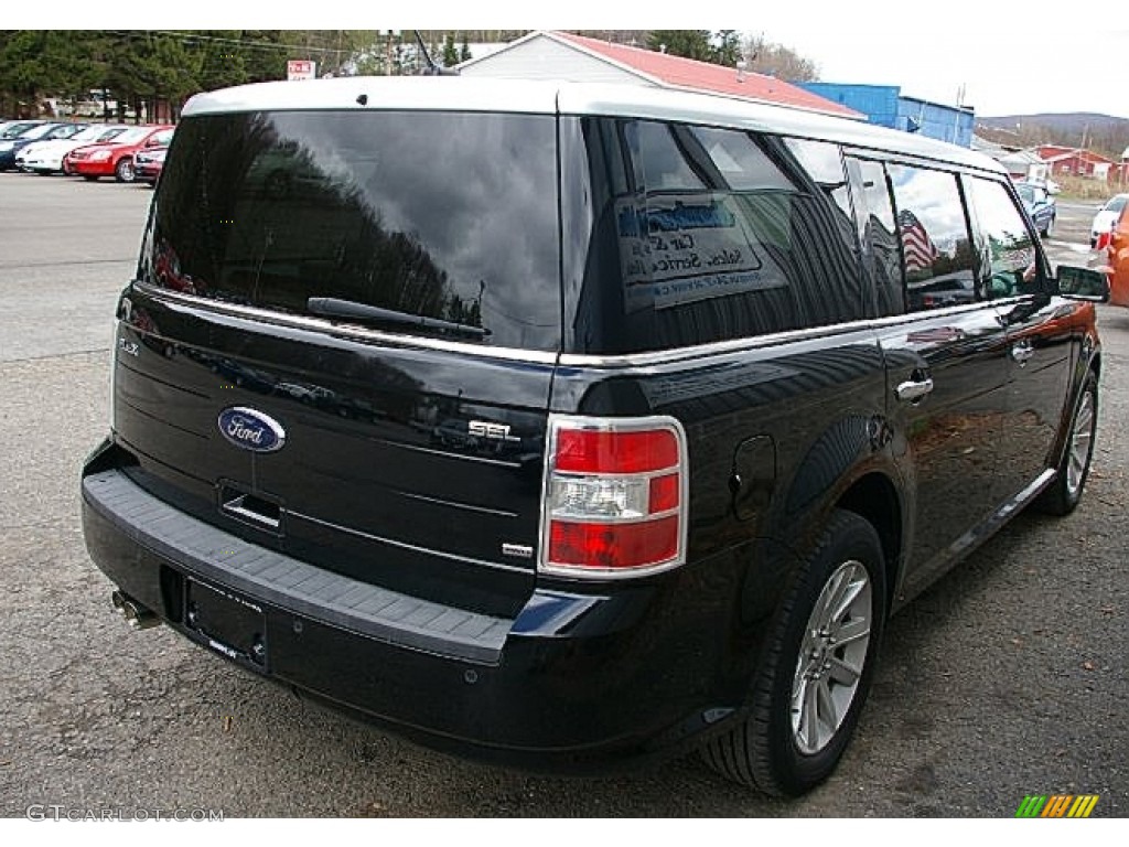 2009 Flex SEL AWD - Black / Medium Light Stone photo #13
