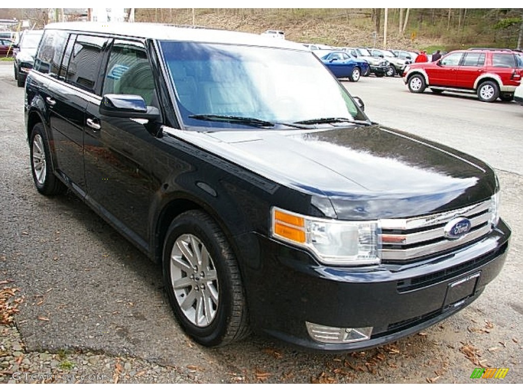 2009 Flex SEL AWD - Black / Medium Light Stone photo #14