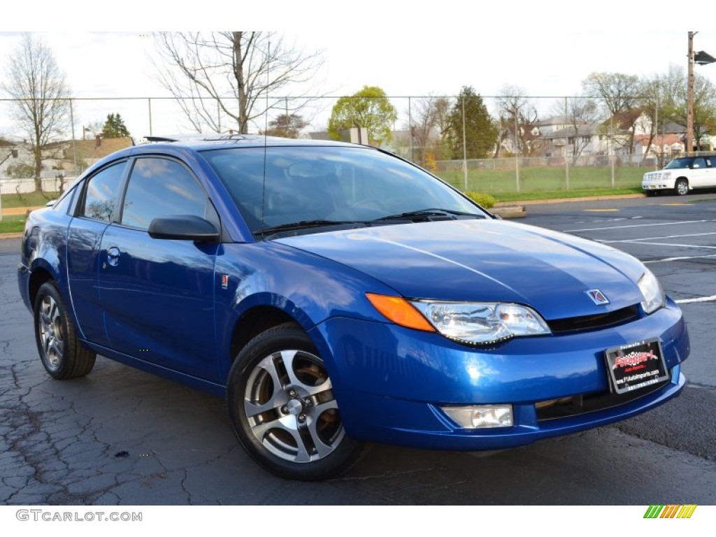 2005 ION 3 Quad Coupe - Pacific Blue / Black photo #1