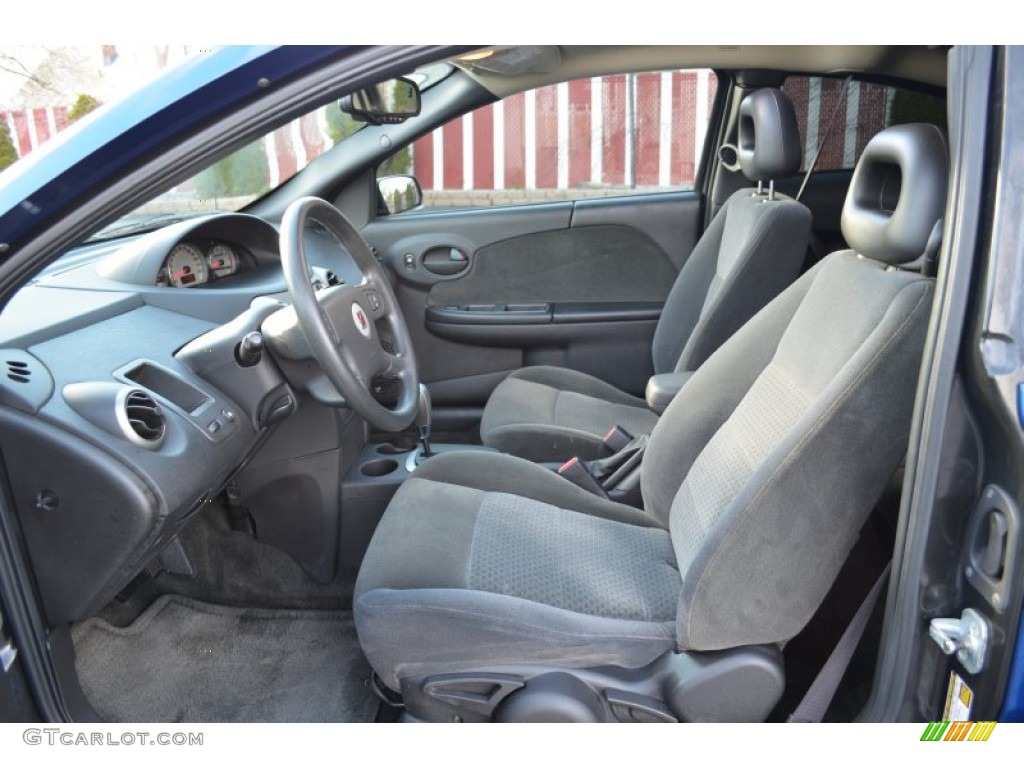 Black Interior 2005 Saturn ION 3 Quad Coupe Photo #80074478