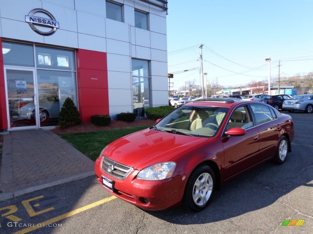 2003 Altima 2.5 S - Sonoma Sunset Red / Blond photo #1