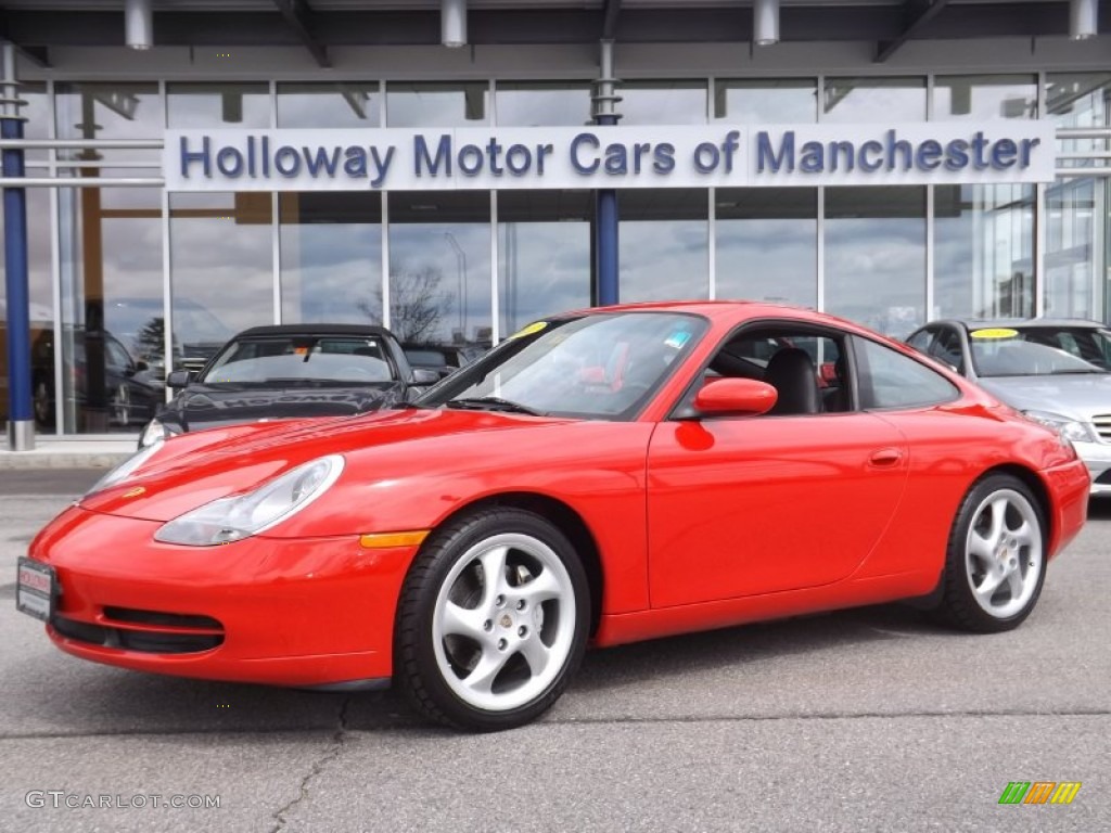 2001 911 Carrera 4 Coupe - Guards Red / Black photo #1