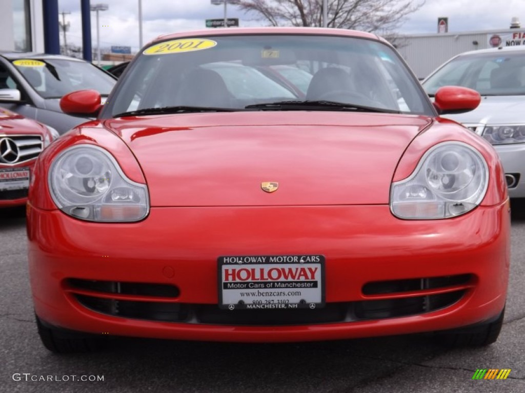 2001 911 Carrera 4 Coupe - Guards Red / Black photo #2