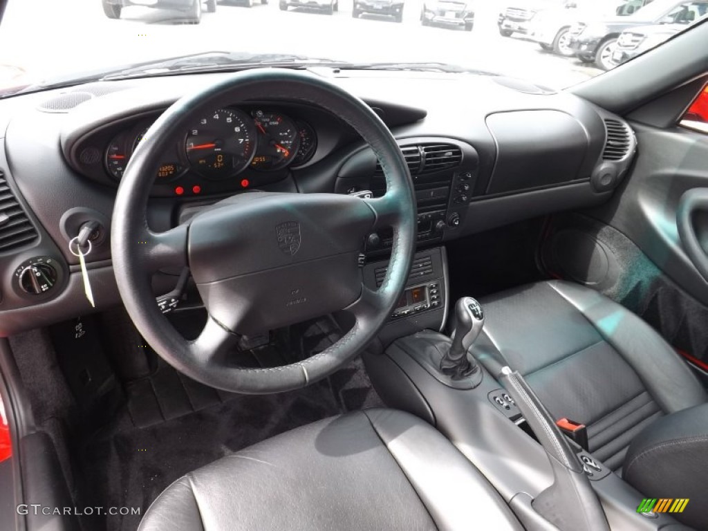 Black Interior 2001 Porsche 911 Carrera 4 Coupe Photo #80077105