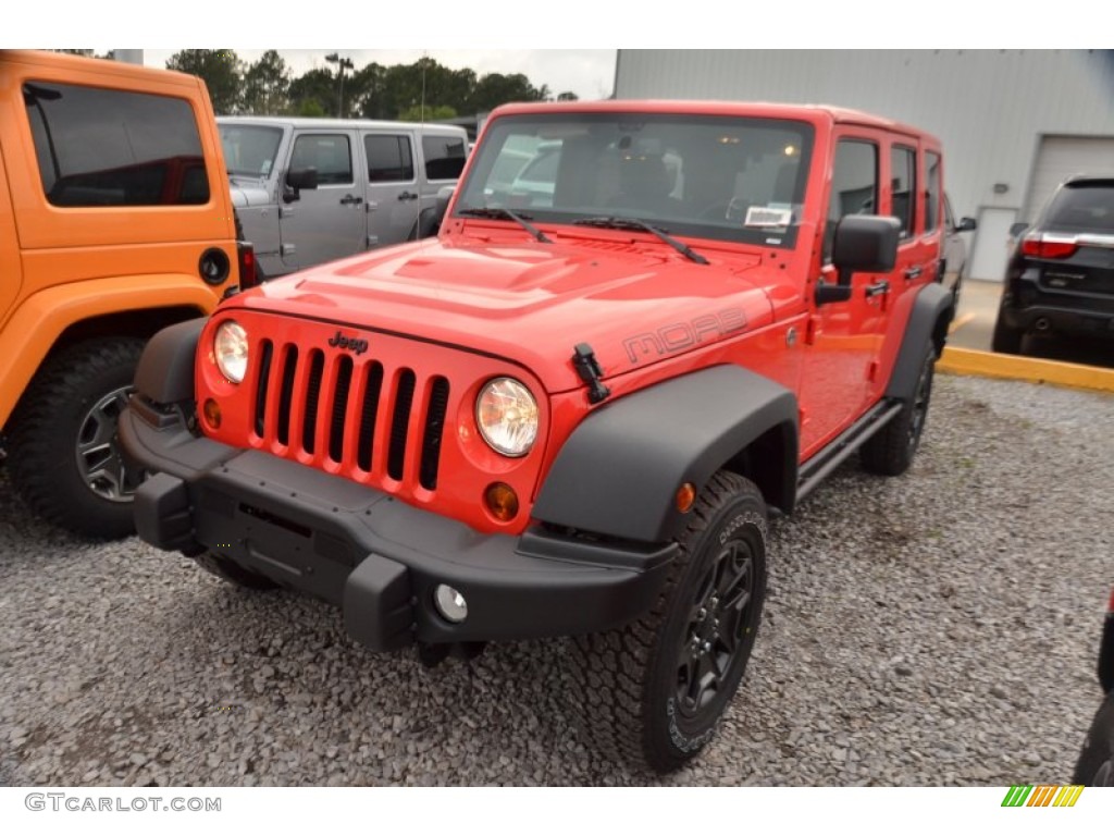 2013 Wrangler Unlimited Moab Edition 4x4 - Rock Lobster Red / Black photo #1