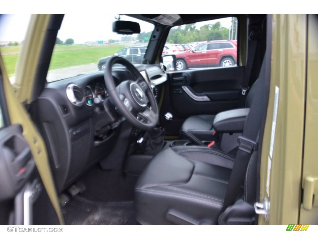 2013 Wrangler Unlimited Rubicon 4x4 - Commando Green / Black photo #5