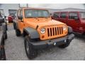 2013 Dozer Yellow Jeep Wrangler Unlimited Sport S 4x4  photo #4