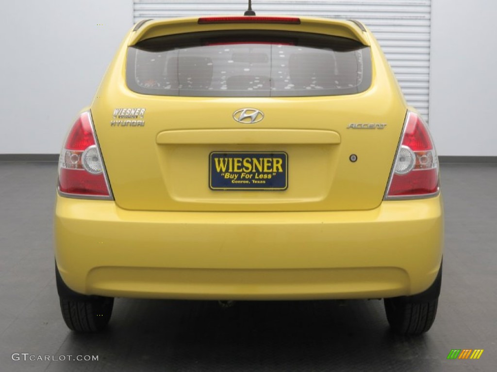 2009 Accent GS 3 Door - Mellow Yellow / Black photo #6