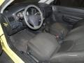 2009 Hyundai Accent Black Interior Prime Interior Photo