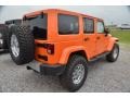 2013 Crush Orange Jeep Wrangler Unlimited Sahara 4x4  photo #3
