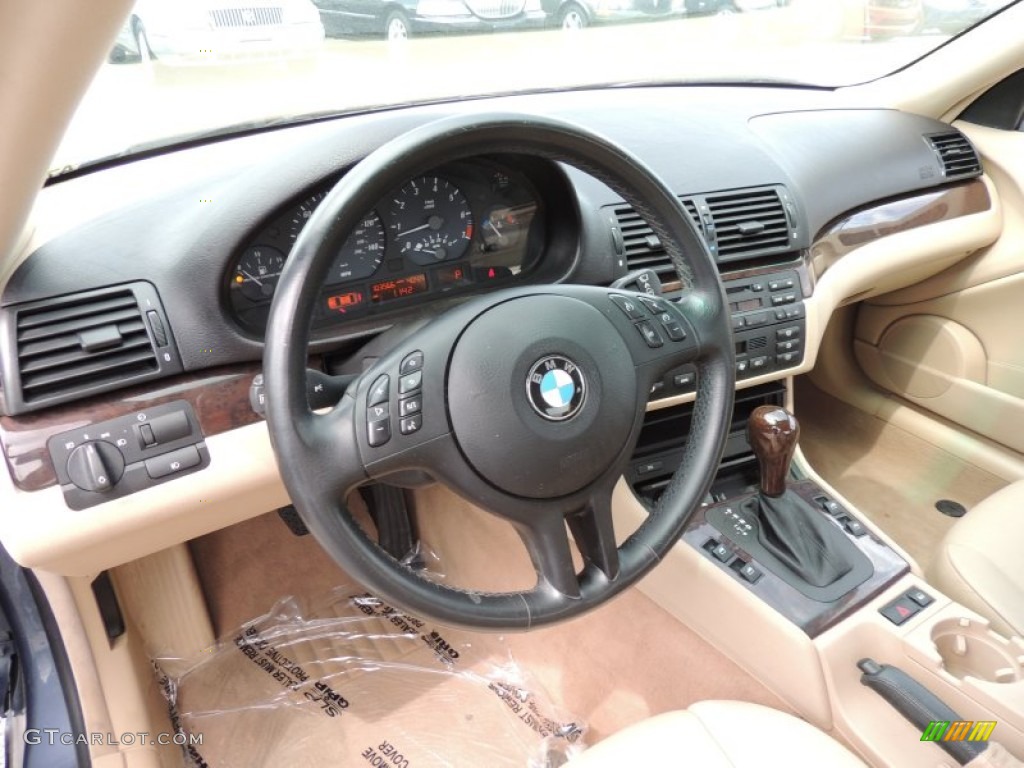 2003 BMW 3 Series 325i Coupe Sand Dashboard Photo #80078577