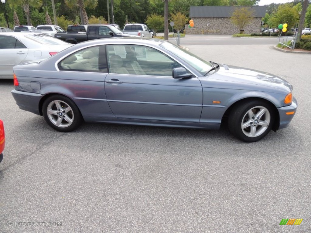 2003 3 Series 325i Coupe - Steel Blue Metallic / Sand photo #10