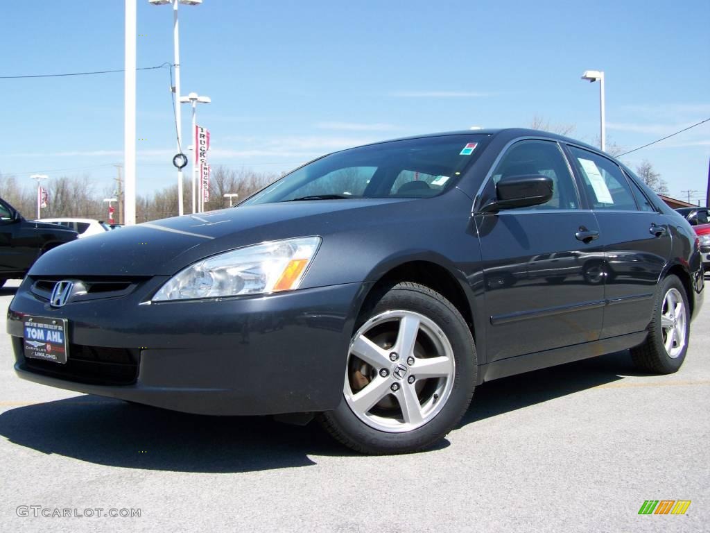 2003 Accord EX Sedan - Graphite Pearl / Black photo #1