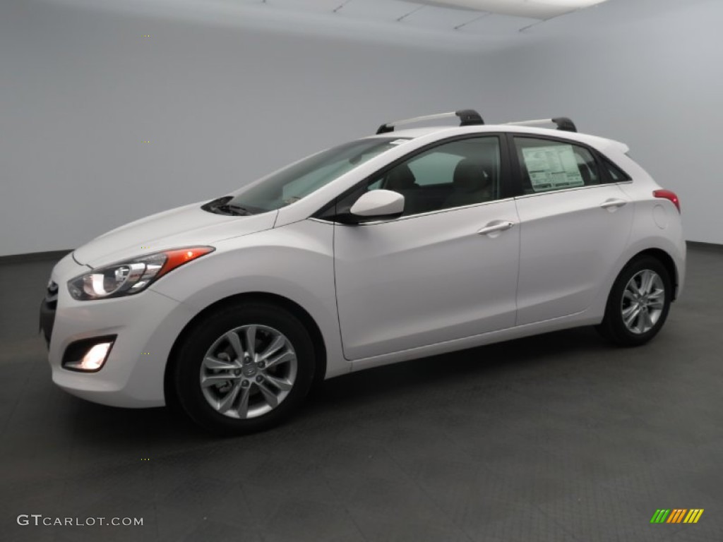 2013 Elantra GT - Monaco White / Beige photo #1