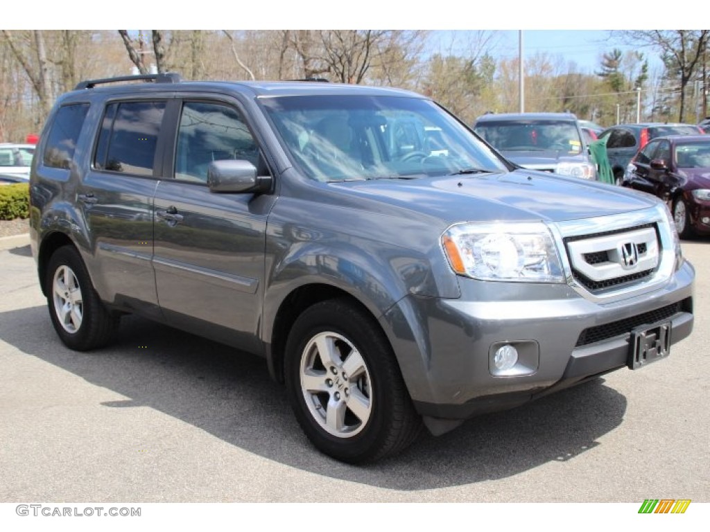 Polished Metal Metallic 2011 Honda Pilot EX 4WD Exterior Photo #80079802