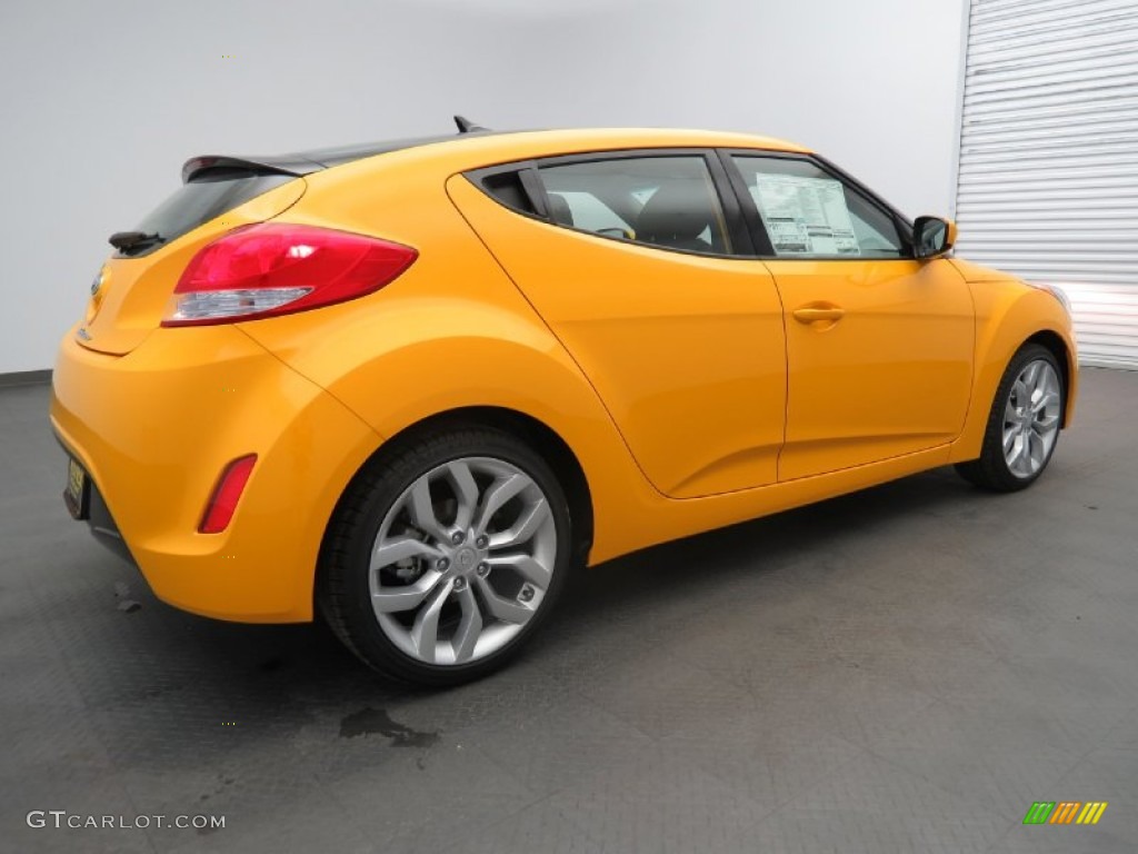 26.2 Yellow 2013 Hyundai Veloster Standard Veloster Model Exterior Photo #80080344