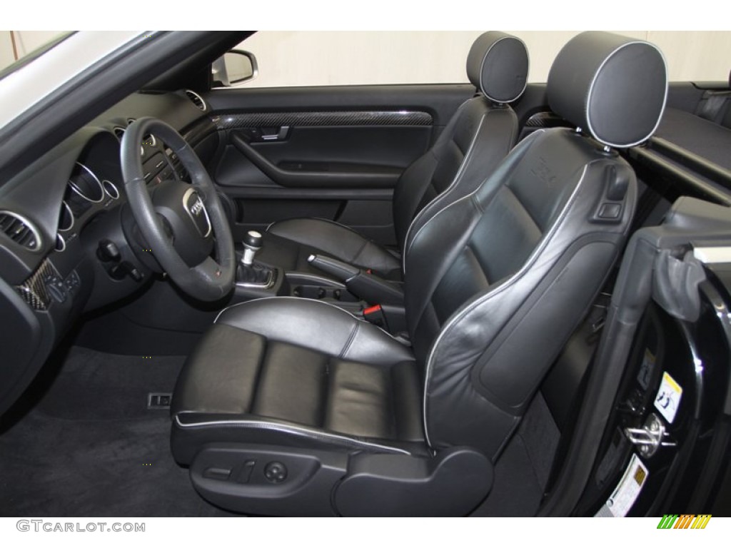 2008 Audi RS4 4.2 quattro Convertible Front Seat Photo #80080523