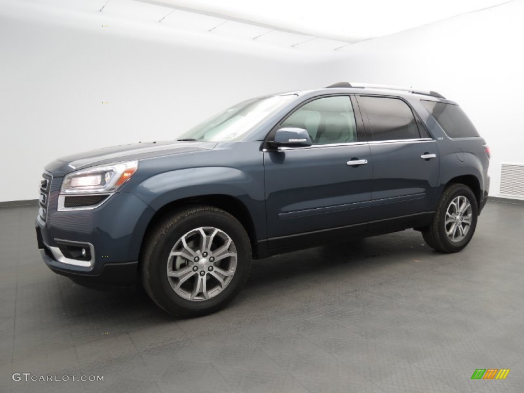 Atlantis Blue Metallic 2013 GMC Acadia SLT Exterior Photo #80080638