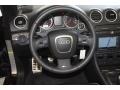 2008 Audi RS4 Black Interior Steering Wheel Photo